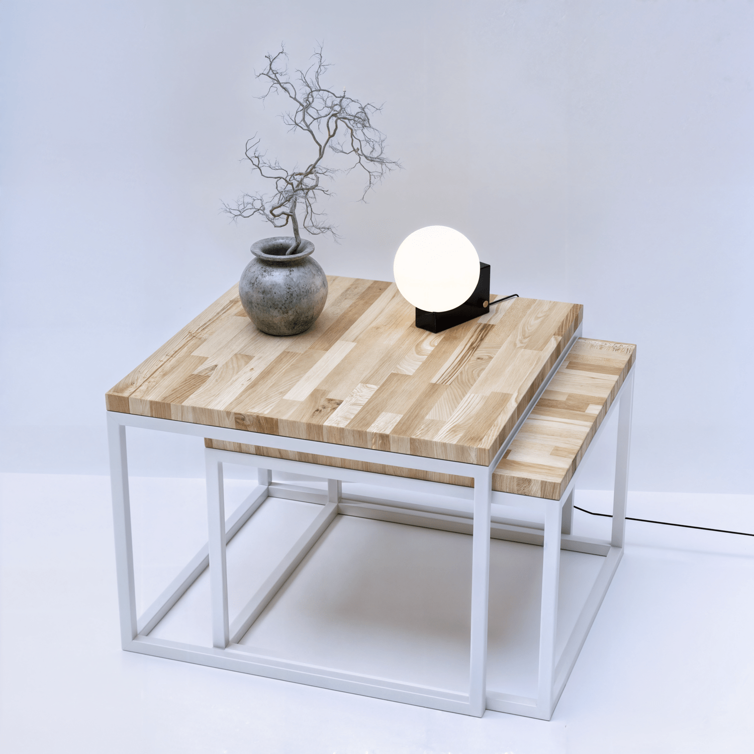 White coffee table