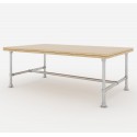 Stelaż stołu z rur 200x100x80 cm - Model 2 (Klemp)