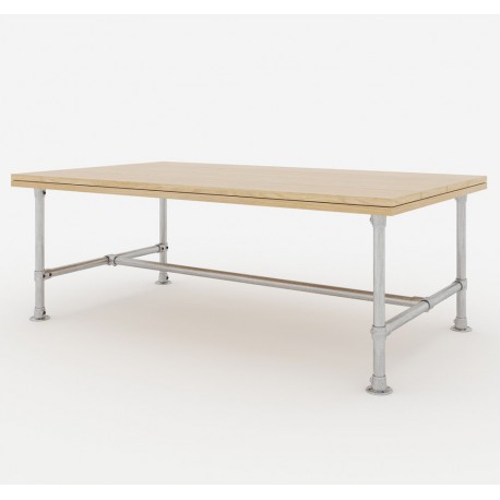 Stelaż stołu z rur 200x100x80 cm - Model 2 (Klemp) - Stoły warsztatowe