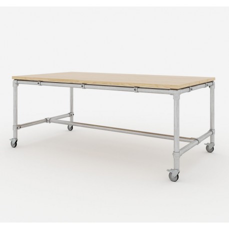 Stelaż stołu z rur 200x100x80 cm - Model 3 (Klemp) - Stoły warsztatowe