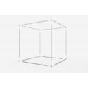 Reclame kubus Banner Aluminium Tension Frame (Klemp)