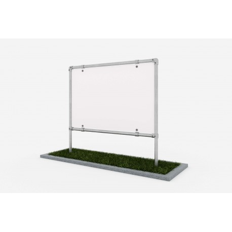 Freestanding advertising structure - for dibond screen (Klemp) - Free-standing structures