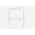 Freestanding advertising structure - for dibond screen (Klemp)