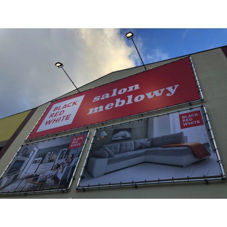 Wall Mounted Banner Aluminium Tension Frame No Banner And No