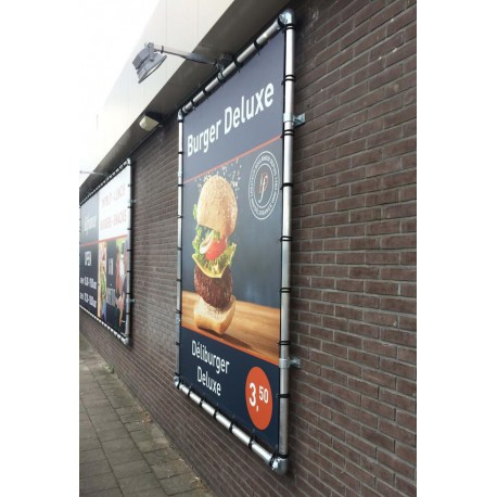 Wall Mounted Banner Aluminium Tension Frame No Banner And No