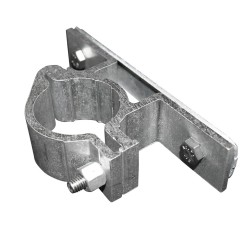 Aluminium Klapphalterung Doppelseitig - Typ E - 48,3 mm - Runde Rohrverbindungen - Klemp