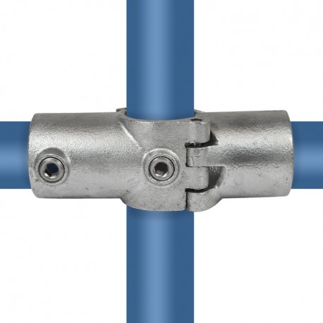 Cruz de dos zócalos adicional Typ 22OE, 48,3 mm, Galvanizado (Klemp) - Abrazaderas de tubo redondas