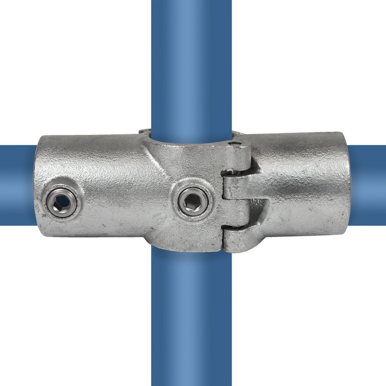 Cross günstig Kaufen-Offenes (klappbares) Kreuzstück - Typ 22OE - 48,3 mm. Offenes (klappbares) Kreuzstück - Typ 22OE - 48,3 mm <![CDATA[Add-On Two Socket Cross. Openable 90° connection clamp between the central rail and the railing pillars.]]>. 