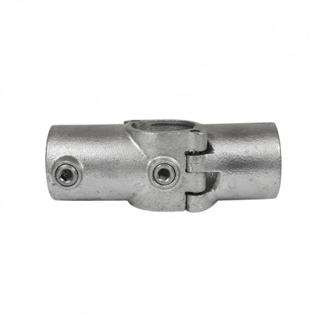 Add-On Two Socket Cross Typ 22OE, 48,3 mm, Galvanized (Klemp) - Round Tubefittings