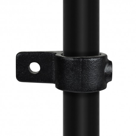 Piastra a collare lato singolo Typ 55A, 21,3 mm, Nero (Klemp) - Lampade tubolari nere