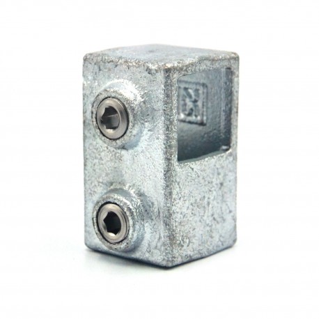 Té court Typ 2S, 25 mm, Galvanisé (Klemp) - Colliers de serrage carrés