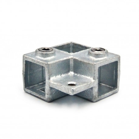 Angle de montant continu à simple lèvre Typ 21S, 25 mm, Galvanisé (Klemp) - Colliers de serrage carrés