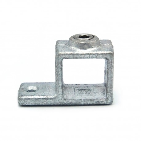 Eyelet part single lip Typ 55S, 25 mm, Galvanized (Klemp) - Square Tubefittings