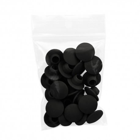 Bouchon à vis en plastique gris (25 pcs) Typ 78BC, Le noir (Klemp) - Colliers de serrage