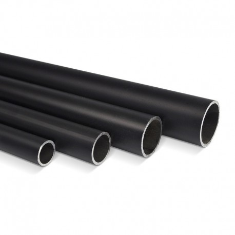 Tubo de acero negro - Ø 26,9 mm x 2,35 mm - cortado a medida