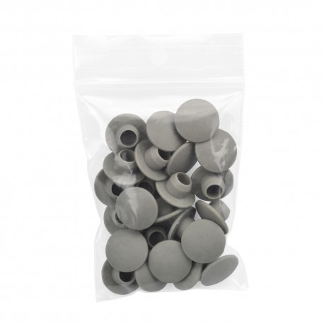 Bouchon à vis en plastique gris (25 pcs) Typ 78, (Klemp) - Colliers de serrage