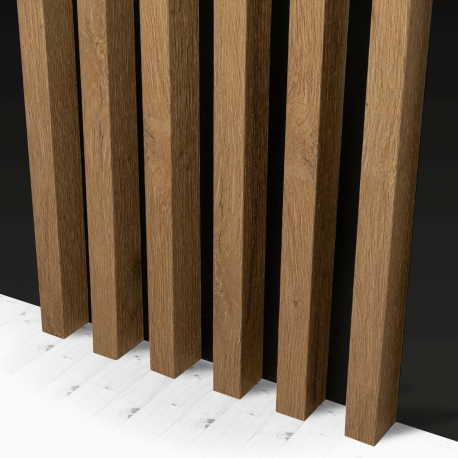 KLEMP Holz Wand Lamellen MDF - 280 cm | Wand und Decke Holzlamellen