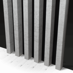 MDF wall slats - 275 cm Klemp LM MDF wall slats