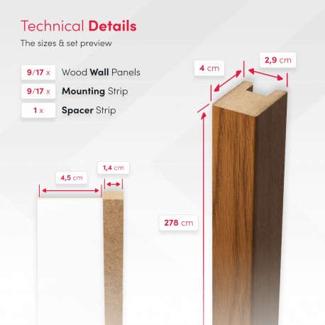 MDF Standard Slats 29x40 (Klemp) MDF Standard Slats 29x40 (Klemp)