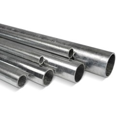 Tube en acier galvanisé - Ø 33,7 mm x 2,6 mm - (1") - Tubes - Collier de serrage
