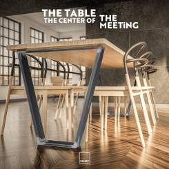 Square Table Legs 80x20 | Klemp