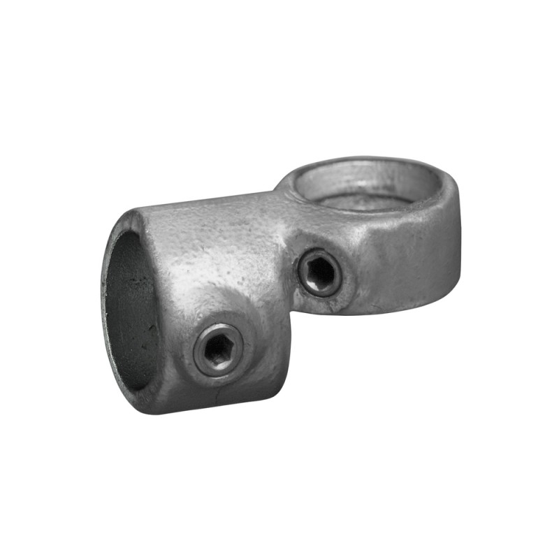 Adjustible Swivel TeeTyp 49B, 26,9 mm, Galvanized (Klemp) - Round Tubefittings
