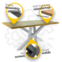 Table frame - dining table LOFT - STG-M (Klemp) Table frame - dining table LOFT - STG-M (Klemp)