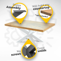 Table frame - coffee table LOFT - STP-K (Klemp) Table frame - coffee table LOFT - STP-K (Klemp)