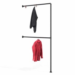 Clothes Rack Essen - Wall mounted - Black (Klemp)