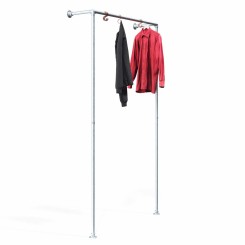 Clothes Rack München - Wall mounted - Galvanized (Klemp)