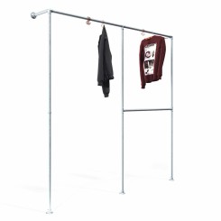 Clothes Rack Leipzig - Wall mounted - Galvanized (Klemp)