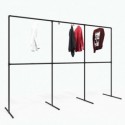Clothes Rack Stuttgart - Freestanding - Black Klemp 24-OSTU-F-B Clothes Rails