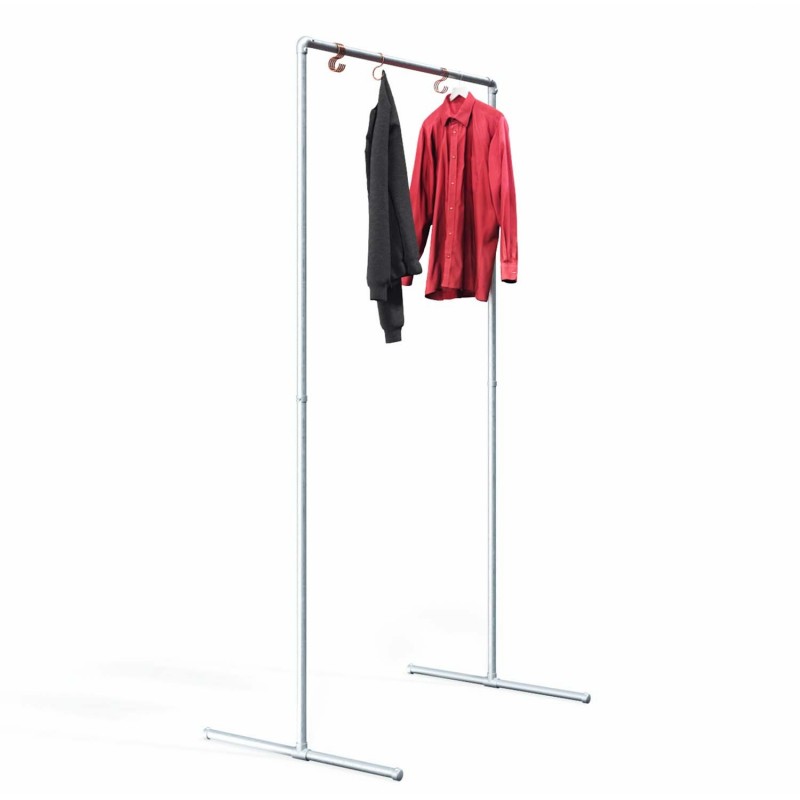 Clothes Rack München - Freestanding - Galvanized (Klemp) - Kits