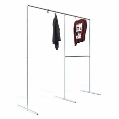 Clothes Rack Leipzig - Freestanding - Galvanized | Klemp