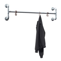 Clothes rail Augsburg - Wall mounted - Galvanized (Klemp)