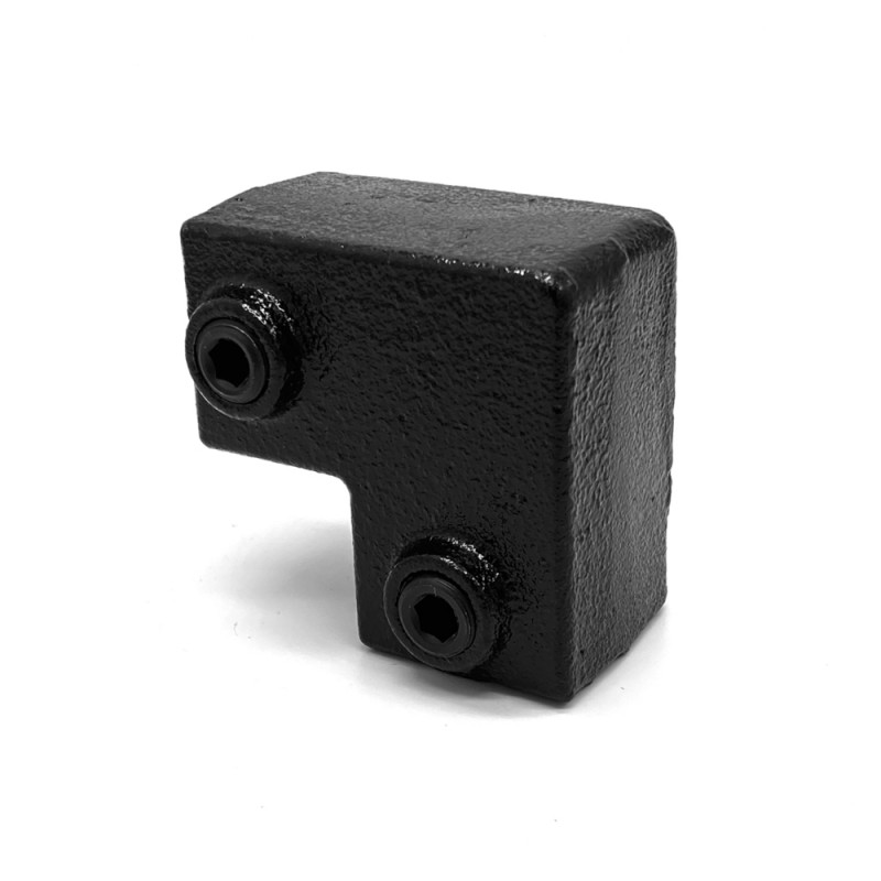 Genouillère 90° Typ 6S, 25 mm, Le noir (Klemp) - Colliers de serrage carrés