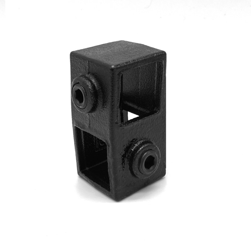 Croisement 90° Typ 28S, 25 mm, Le noir (Klemp) - Colliers de serrage carrés