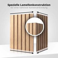 Wall panel - Olmo - DZ2 - Golden oak II Klemp 29-9X-OLMO-DZ2 Premium wall panels