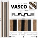 Wall panel - Vasco - DC - Craft oak Klemp 29-9X-VASCO-DC Premium wall panels