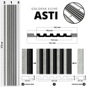 Premium wandpanelen ASTI - Zilver (Klemp)