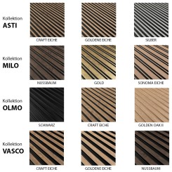 Wandpaneel - Musterset mit alle Farben Klemp 29-PROBNIK Premium Wandpaneele