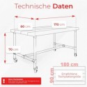 Tischgestell Wien Schwarz - mit Rollen (Klemp)
