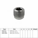 Stainless steel set screw for tubefittings - Type 76BC - 26,9-33,7 mm (naturel) Klemp 6080N76BC Tubefittings
