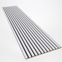 MDF laths on felt 275x30 cm - White mat (Klemp)