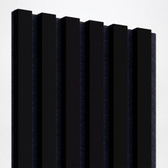 MDF lécek filcre 275x30 cm - Fekete matt (Klemp)