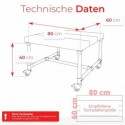 Coffee Table frame Wien with wheels Black Klemp 28-KA-WIEN-K-B Coffee table frame Coffee Table frame Wien with wheels Black Klemp 28-KA-WIEN-K-B Coffee table frame