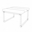 Coffee Table frame Villach - Silver Klemp 28-KA-VILL-S Coffee table frame