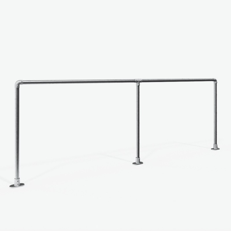 Safety barriers straight for dowelling - without crossbar (Klemp) - Kits