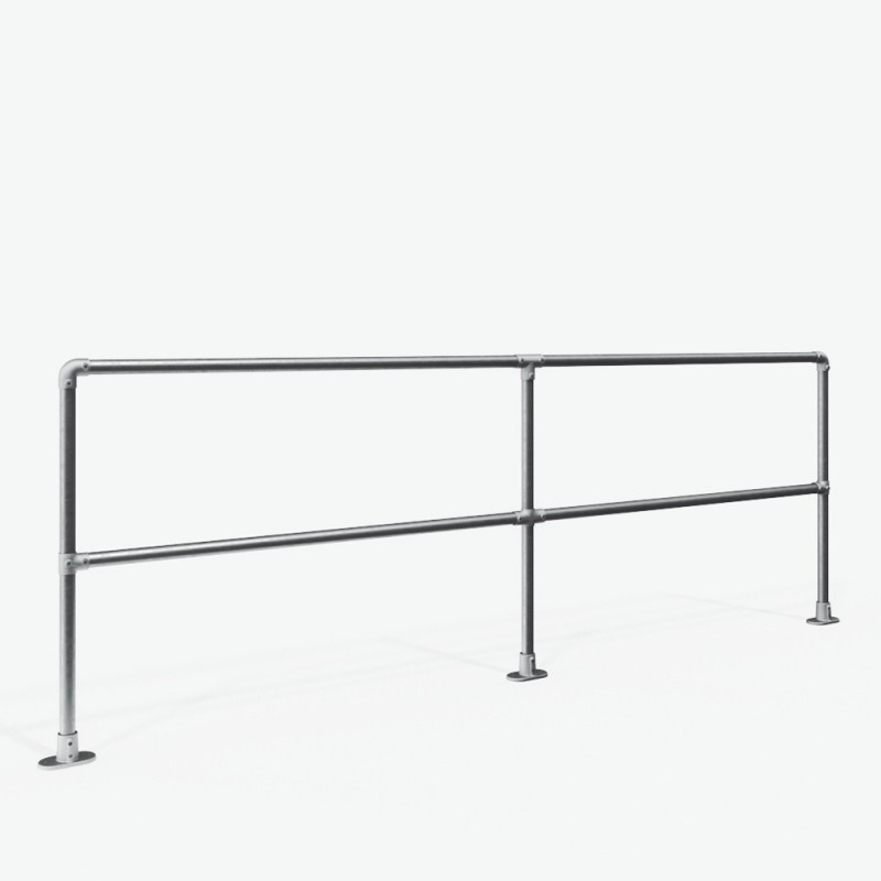 Safety barriers straight for dowelling - with crossbar (Klemp) - Kits