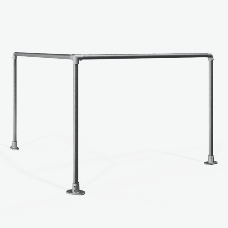 Safety barriers corner for dowelling - without crossbar | Klemp